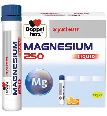 Doppelherz system Magnesium Liquid +B6,Ready for drink, Vegan
