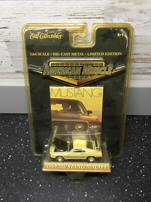 Ertl Collectibles American Muscle 1969 Ford Mustang Mach 1 White Diecast 1:64 A2