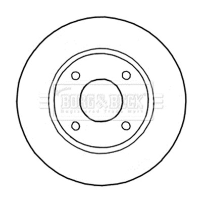 2x BORG & BECK Brake Disc BBD5184 FOR Cube Tiida Genuine Top Quality 2yrs No Qui