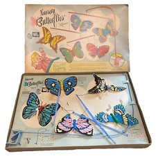VTG Crib Mobile 1950s Butterflies by Kenner Baby's First Plaything In Box 211