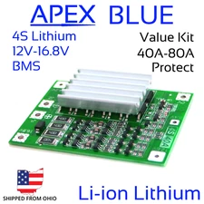 4S 40A BMS 12v - 16v Heatsink Kit Li-ion Lithium Battery Balance