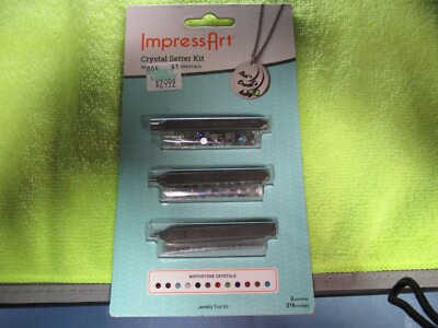 ImpressArt - Crystal Setter Metal Punching Kit With Birthstone Crystals NIB