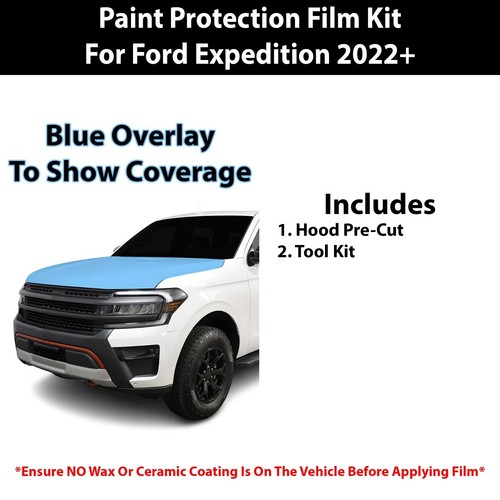 Pre Cut Hood Paint Protection Film Clear Bra PPF Kit for Ford Expedition 2022+ - Foto 2 di 9