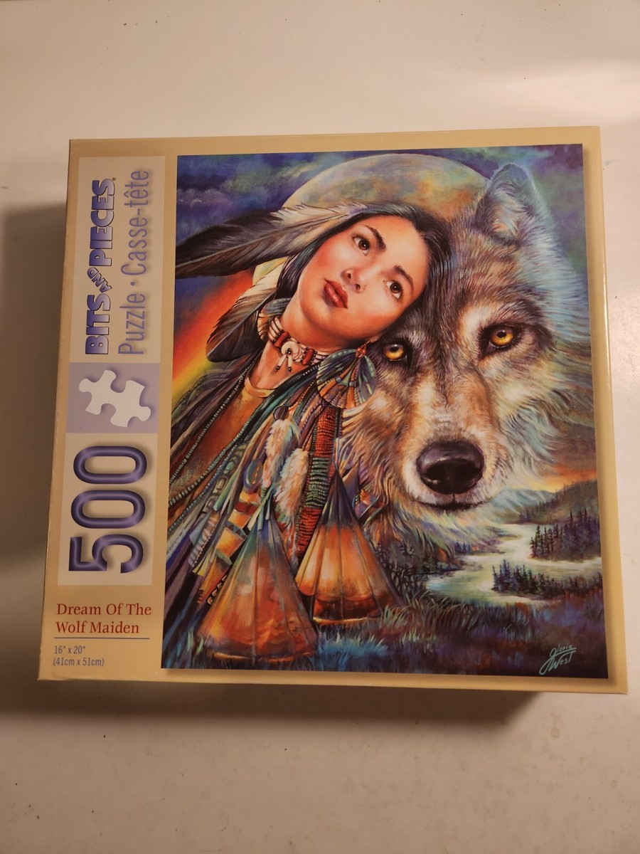 Dream Of The Wolf Maiden Gloria West 500 Piece Puzzle BitsPieces
