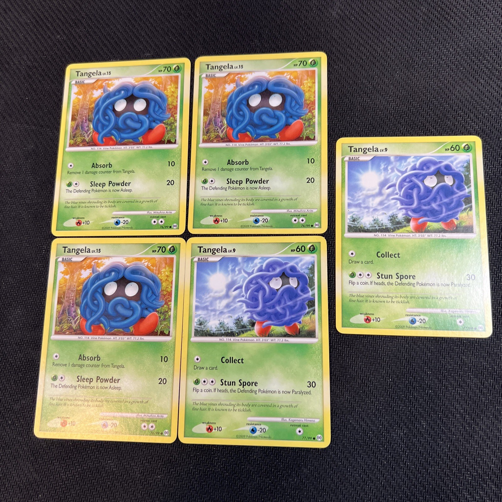 Tangela 76/99 77/99 Platinum Arceus Pokemon Card Non-Holo 5