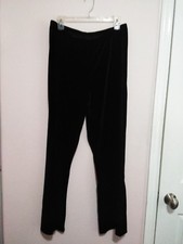 Dance Sophisticates Girls Dance Colorguard Black Velvet Pants size 16/18