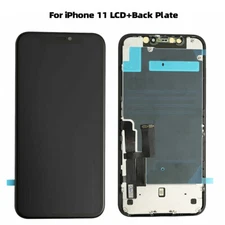 For iPhone 11 LCD Display+Touch Screen Digitizer Assembly Replacement+Back Plate