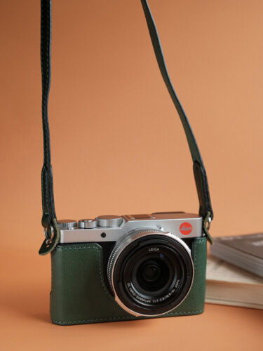 Leather Camera Bag Case For Leica D-LUX8 Dlux8 Genuine Protect Cover Belt Strap - Picture 16 of 29