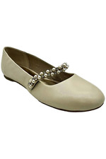 NINA Girl's Nataly Slip-On Ballet Flats Bone Pearlized