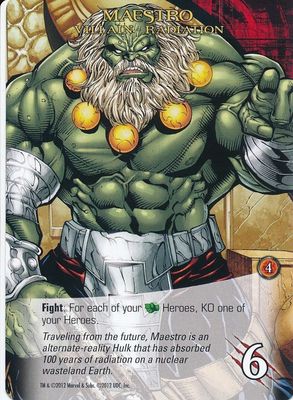 MAESTRO Upper Deck Marvel Legendary VILLAIN RADIATION | eBay