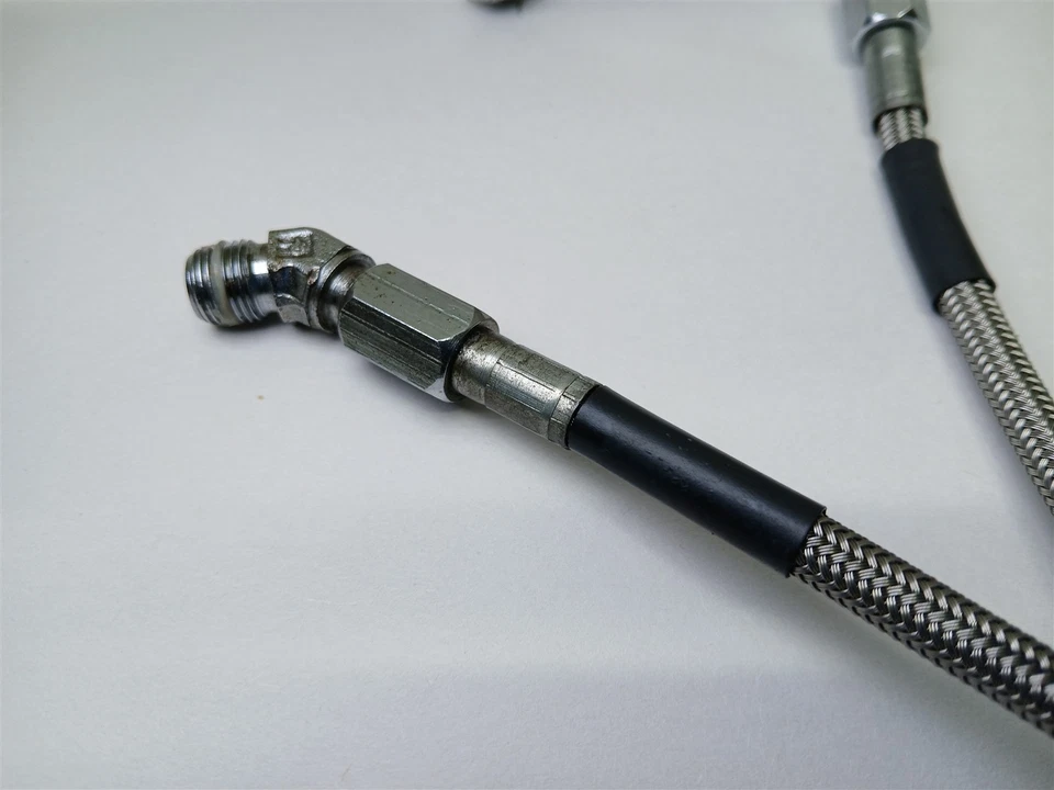 Harley-Davidson Softail Custom 1994 línea de freno delantero trenzado 45112-84B Foto 4 de 4