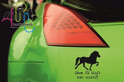 A 810 - Ohne  ISI Isländer Reiten Westernreiten Aufkleber Autoaufkleber Pferd