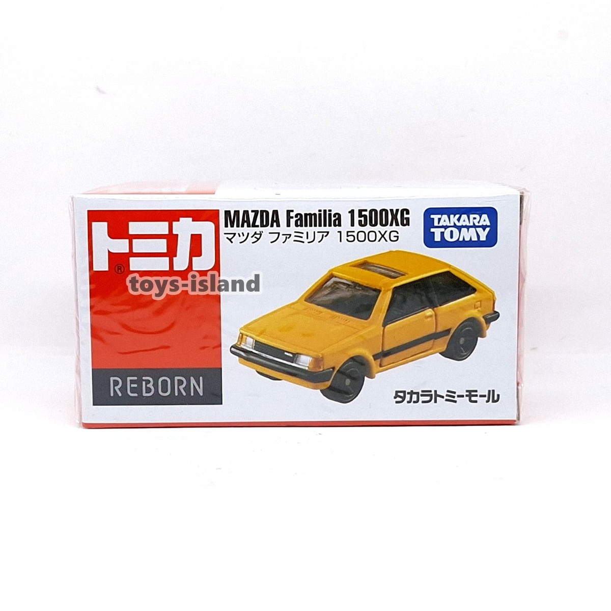 Tomica Mall Original Reborn Mazda Familia 1500XG Yellow TOMY 2026