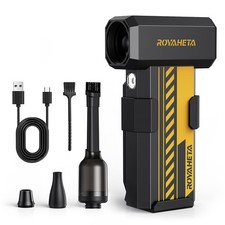 Compressed Duster Cordless: 130000RPM Blower with , 4-Gear Adjustable Mini Bl...