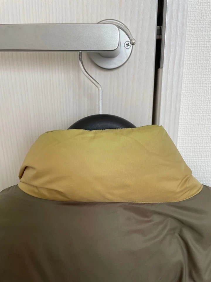 A Bathing Ape BAPE Down Jacket Vest Beige x Brown Men's size M made in Japan - Image 4 of 4