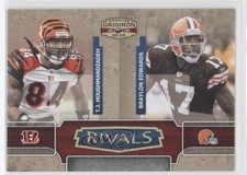2008 Donruss Gridiron Gear Rivals Gold TJ Houshmandzadeh Braylon Edwards 0i0