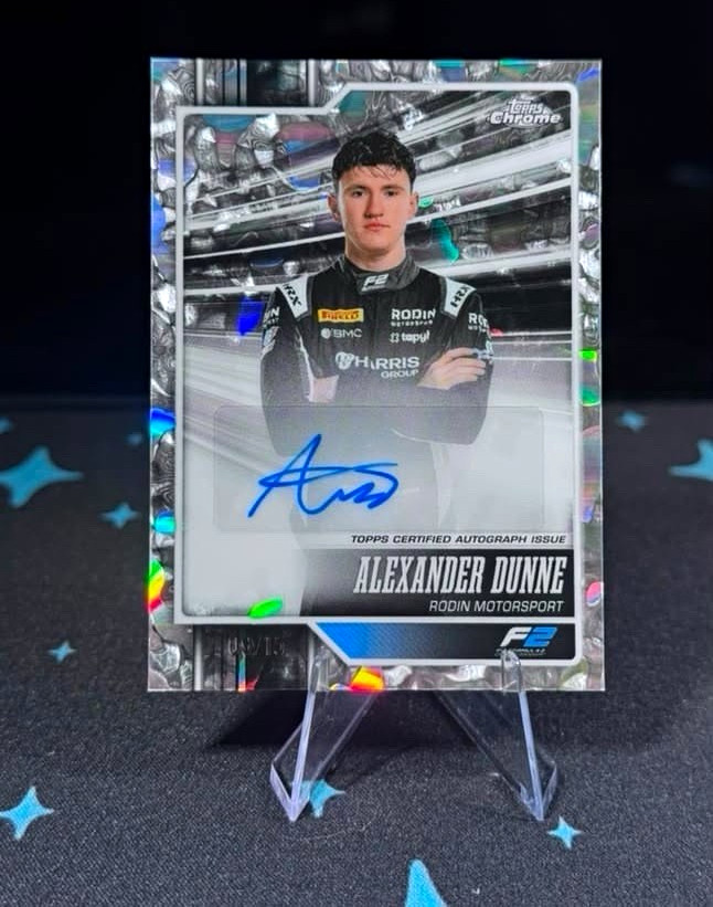 Topps Chrome 2026 Alexander Dunne Auto /15 FDI parallel #08 Rodin ...