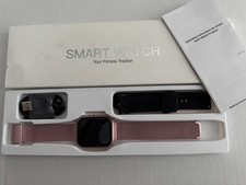 Smart Watch Pink and black watch bands