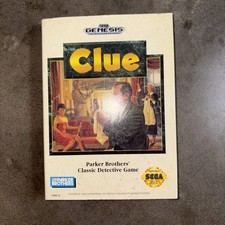 Clue (Sega Genesis, 1992, Parker Brothers)Complete Cardboard Variant