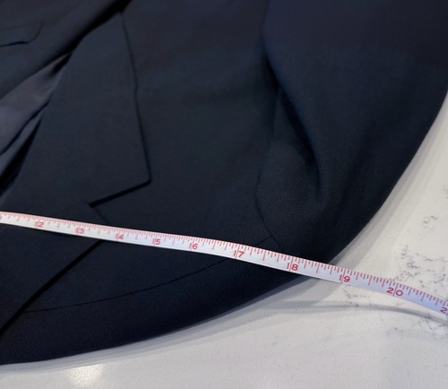 Ermenegildo Zegna Traveller Micronsphere Wool Navy Blue Suit Jacket US 42R EU 56 - Picture 10 of 19