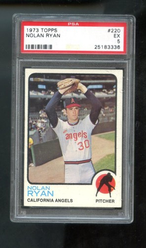 1973 Topps #220 Nolan Ryan PSA 5 Graded Baseball Card MLB California Angels