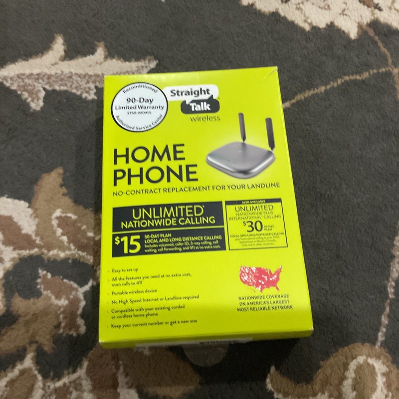 Straight Talk Wireless Home Phone Base Station 1-Line Gray Z723EL