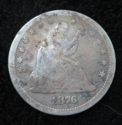 1876-P Seated Liberty Quarter — photo from another recent sale