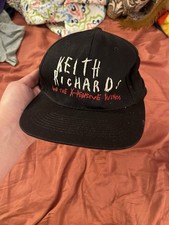 VTG 90&rsquo;s Used Keith Richards the X-Pensive Winos Main Offender Tour Hat Stones