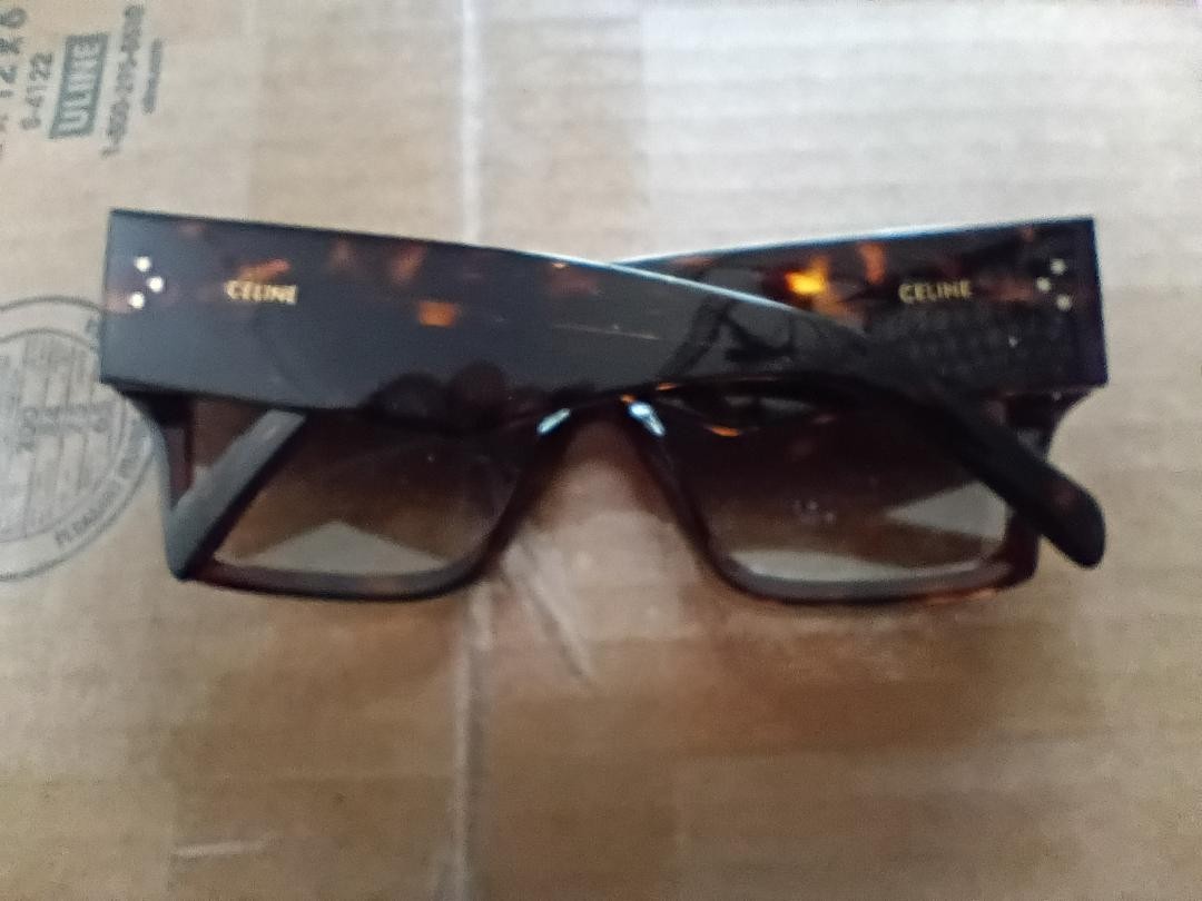 Celine Men Sunglasses Havana Brown Gradient Square CL40092I  display picture 3