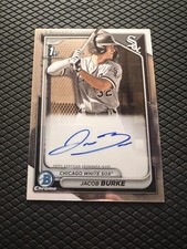 2024 Bowman - Chrome Prospect Autographs Jacob Burke #CPA-JB (AU, RC)