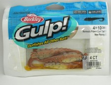 Berkley 1551574 GSNPCT4NP 4"Nemesis Prawn Curl Tail 4" Color New Penny 4CT