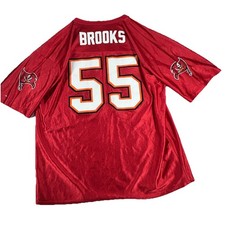 Vtg Reebok On Field NFL Derrick Brooks #55 Tampa Bay Buccaneers Jersey Men XXL