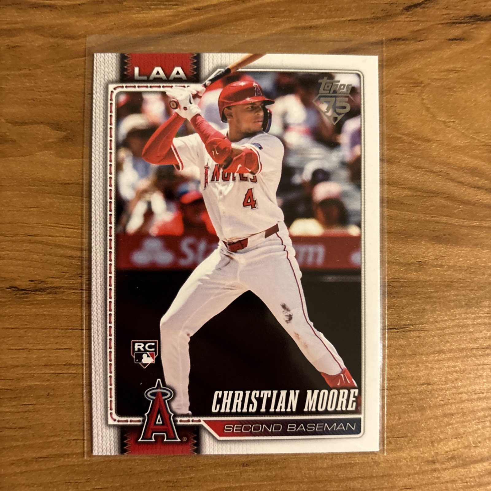 2026 Topps Series 1 Christian Moore RC #147 Los Angeles Angels