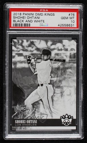 2018 Panini Diamond Kings Black & White Variation Shohei Ohtani Rookie RC 1b9