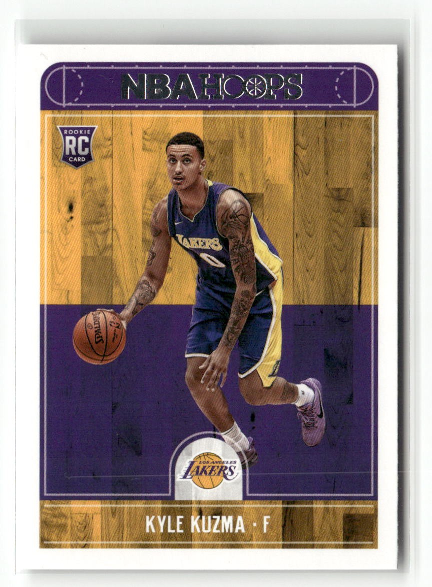 2017-18 Hoops #277 Kyle Kuzma RC ROOKIE BASE LAKERS