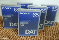 Lot de 5 cassettes audio Sony DAT PDP-65C - Neuves