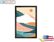 12" x 18" Rounded Photo Poster and Picture Frame Home Office Wall Decor, Black