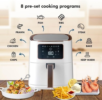 Healthy Choice 7L Digital Air Fryer Oven (1700W) 200C Multi-Use