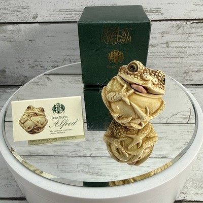 Harmony Kingdom Alfred Frog Roly Poly Figurine Trinket Box TJRPFR2 Retired