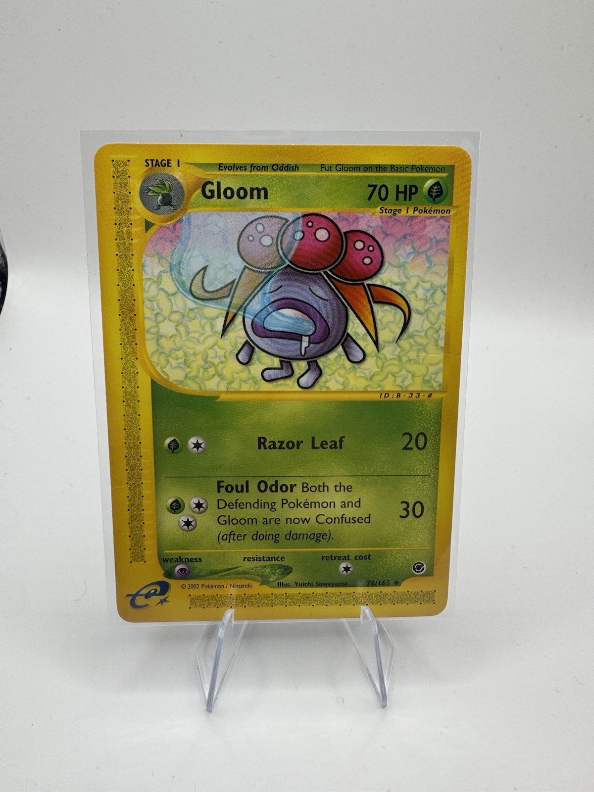 POKEMON Card Gloom NON-HOLO 78/165 E Series Base Set