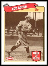 Edd Roush 1989 Swell Baseball Greats #35 Cincinnati Reds