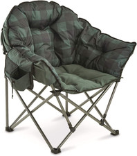 Guide Gear Club Camping Chair, Oversized, Portable, Folding with Padded Seats, 5