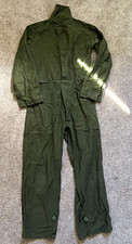 Vintage Men's Army Green Cotton Sateen Coveralls Type I DLA100-86-C-0322