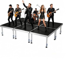 Portable Stage Platform 8x12ft Aluminum Performance Deck 6Pack Adjustable Height