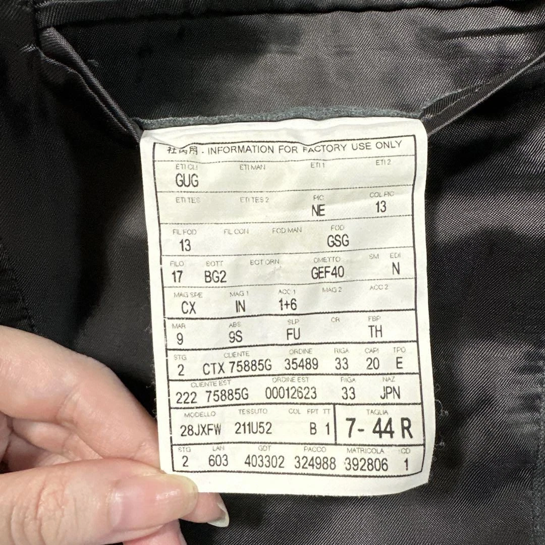 Tuta Gucci grigia 7 44 R set superiore e inferiore