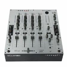 Ecler NUO 4.0F 4-Channel Analogue DJ Mixer with Dual Filters (silver)