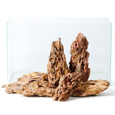 6.1-8.1 Inches Natural Dragon Stone, 6 PCS Large Aquarium Rocks for Aquascapi...