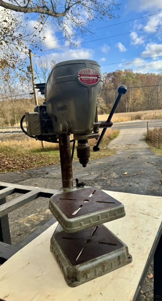 "Prensa de taladro de banco Sprunger 14"" - Hierro fundido hecho en EE. UU. - Motor Westinghouse 1/3 HP" Foto 2 de 4