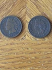 Qty 2 1886 Indian Head Pennies