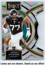 2023 Panini Select #101 Anton Harrison Silver Prizms Die Cuts